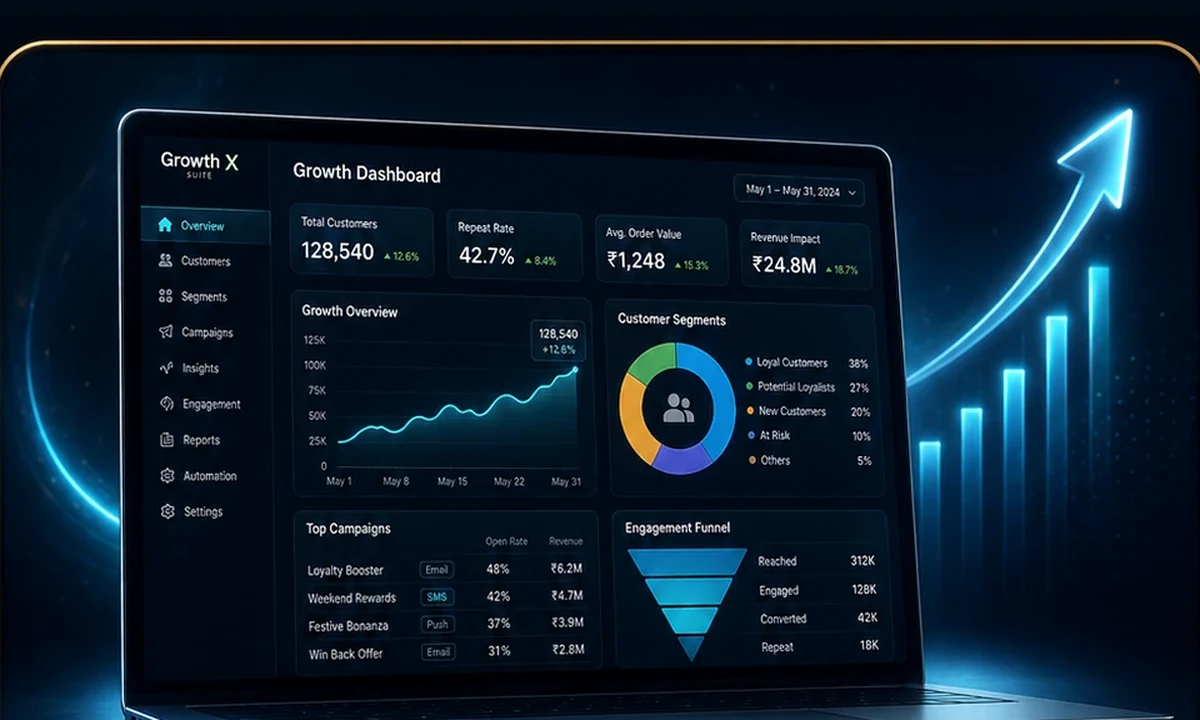 Growth dashboard and customer insights